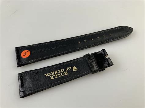 Rolex Genuine Black Crocodile Leather Watch Straps Kaufen Auf