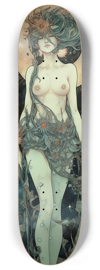 Nude Lewd Mother Nature 8 Inch Skateboard Deck By BlackoutBoards