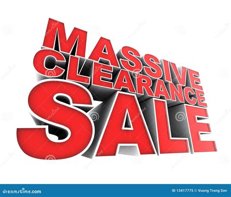 Massive Clearance Sale Stock Illustration Illustration Of Clearance