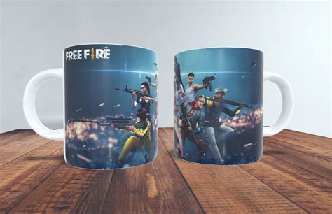 Caneca Free Fire No Elo Mj Art Gr Fica A F Bb