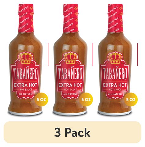 Pack Tabanero Extra Hot Hot Sauce Oz Walmart