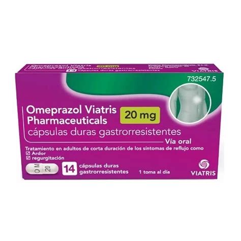 Omeprazol Viatris 20mg 14 Capsulas