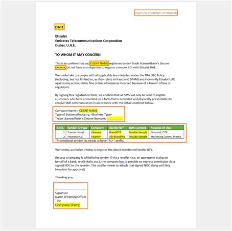 United Arab Emirates Letter Of Authorization LOA Guidelines