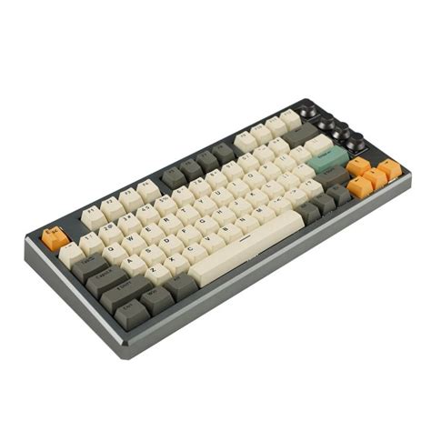 Hot Sale 4 Knobs Aluminum GK75 Triple Mode Gasket RGB Hot Swappable Macro Programmable Bluetooth