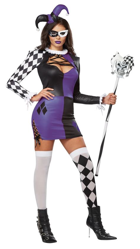 Adult Naughty Jester Woman Costume 4599 The Costume Land