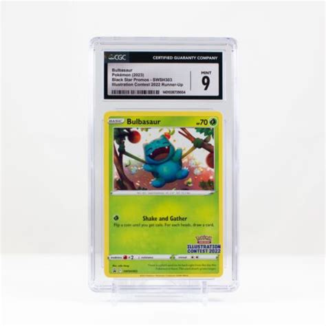 2023 Pokemon Bulbasaur Black Star Promos SWSH303 Illustration Contest