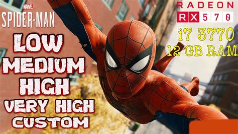 Marvel s Spiderman Remastered PC RX 570 İ7 3770 12GB RAM Benchmark