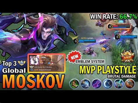 MOSKOV TOP GLOBAL GAMEPLAY MVP PLAYSTYLE BRUTAL DAMAGE MOBILE