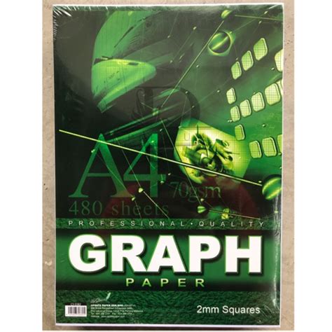 A4 480 Sheets Graph Paper 70gsm Kertas Graf A4 480 Helai 70gsm