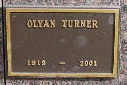 Olyan S Turner M Morial Find A Grave