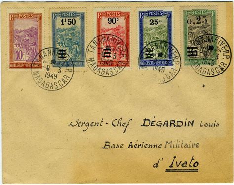 MADAGASCAR colonie française Belle lettre rare affranchis VENTE