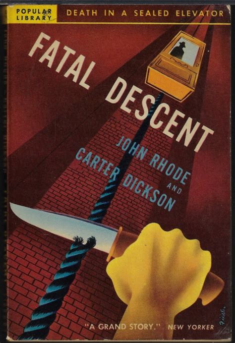 Fatal Descent By Rhode John And Dickson Carter John Dickson Carr Very Good To Near Fine Mass