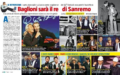 Articolo Claudio Baglioni Su Sorrisi Del Doremifasol Org