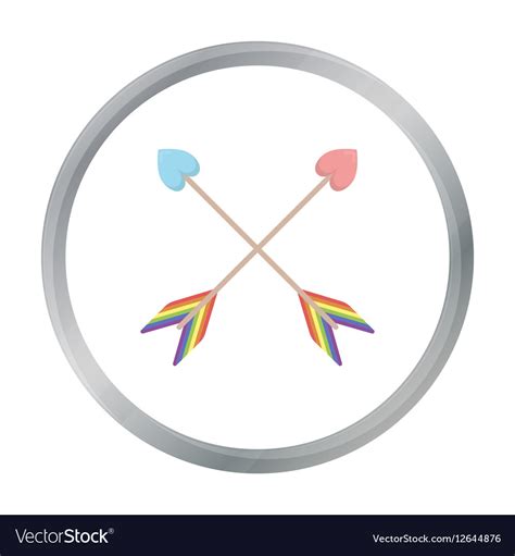 Arrow Icon Cartoon Single Gay From The Big Vector Image