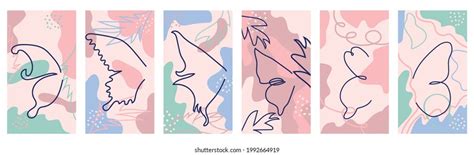 Set Pink Nude Stories Highlights Covers Stock Vector Royalty Free Shutterstock