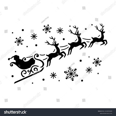 101 Side Outline Reindeer Christmas Images Stock Photos 3d Objects