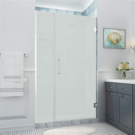 Aston Belmore Xl 44 25 45 25 X 80 Frameless Hinged Shower Door