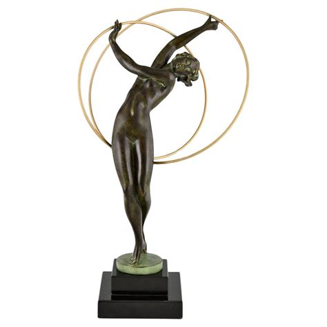 Art Deco Style Sculpture Dancing Nude With Balls By Denis For Max Le Verrier For Sale At Stdibs