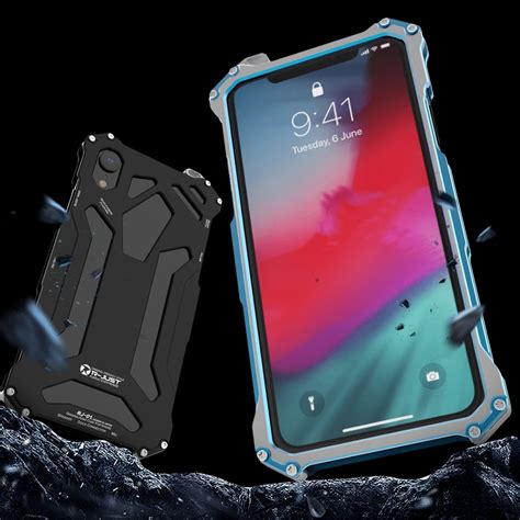 R Just Original Design Aluminum Phone Case For Iphone X Xs Max Xr Armor