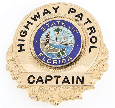 Lot Detail Florida Highway Patrol Captain Badge