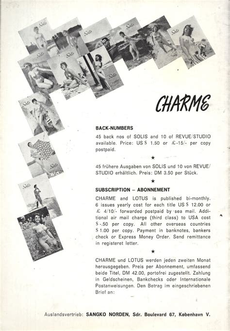 Charme N Denmark Glamor Nude Pin Up Boobs Vintage Model Magazine Magazine Issue Etsy
