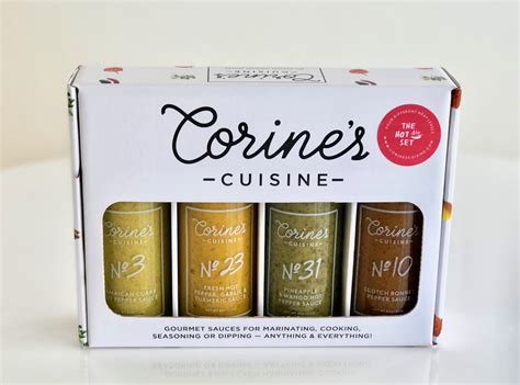 Gift Ideas All New Hot Sauce Gift Set Corine S Cuisine Sauces Spices Rubs