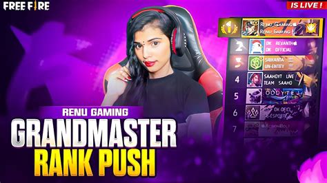 Push To Top Grandmaster Serious Rank Push Free Fire Live Rank Push