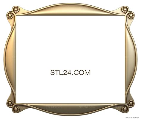 Зеркала и рамы - Восьмикратный элипс, RM_0736 | 3D модель для ЧПУ станка