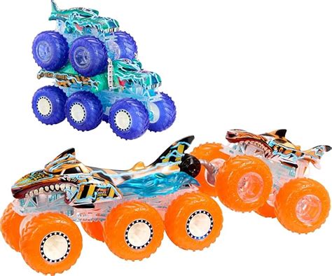 Amazon Hot Wheels Cami N De Juguete Monster Trucks Y Big Rig Multipack Mega Wrex A Escala