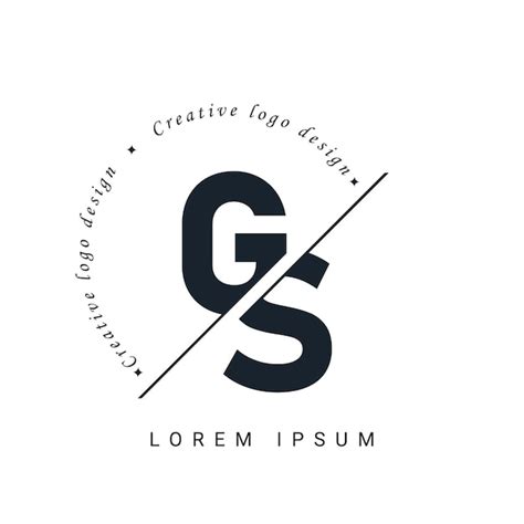 Premium Vector Gs Letter Logo Design With A Creative Cut Creative