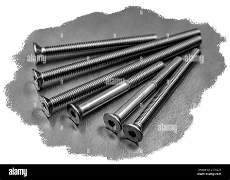 DIN 7991 Stainless Steel Bolt Close Up Detailed Stock Photo Alamy