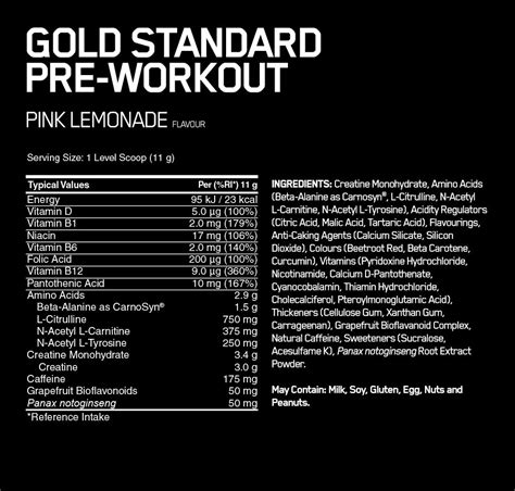 Mvpre Pre Workout Ingredients at Susie Branch blog