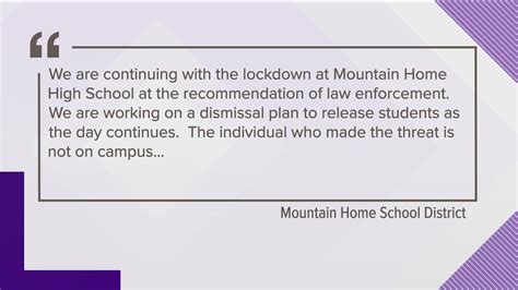 Mountain Home High School placed on lockdown, police searching for ...