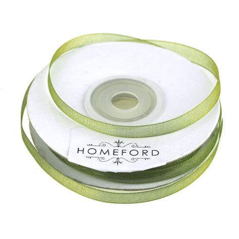 Sheer Organza Ribbon Inch Yard Moss Green Walmart