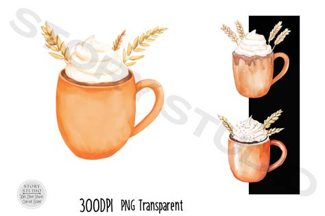 Autumn Hot Chocolate Clipart Set Graphic By Story Studio Creative Fabrica