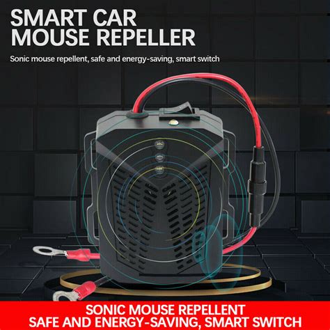 Ultrasonic Mouse Repeller Rat Rodent Deterrent For Car Wire Engine Pest
