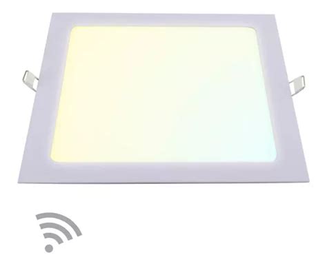 Plafon Smart Inteligente Led Quadrado Embutir 24w Taschibra