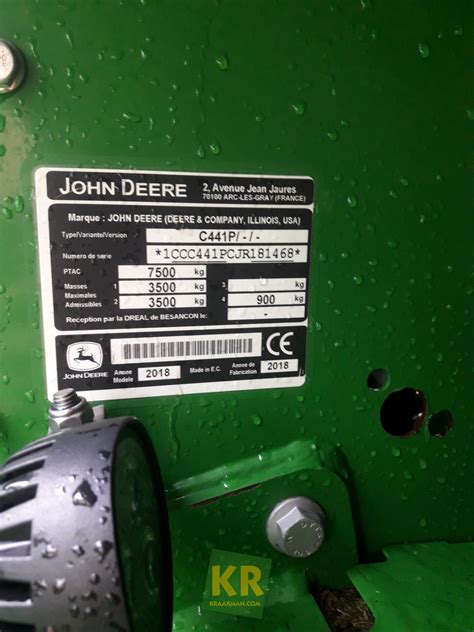 John Deere Pers Ronde Balen Pers Wikkel C R Wd Kraakman