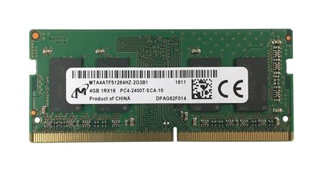 MTA4ATF51264HZ-2G3B1 Micron 4GB SoDimm PC19200 Memory