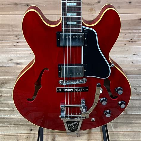 gibson custom mm  es   bigsby reissue vos electric guitar