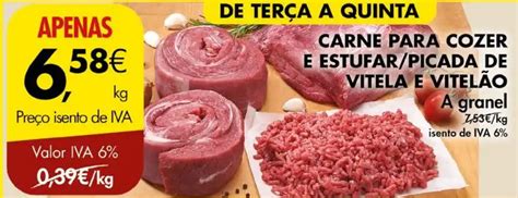 Promo O Carne Para Cozer E Estufar Picada De Vitela E Vitel O A Granel