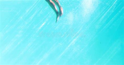 Blonde In Blue Bikini Jumping Into The Swimming Pool Stock Video Video Of Leisure Adult 43810673