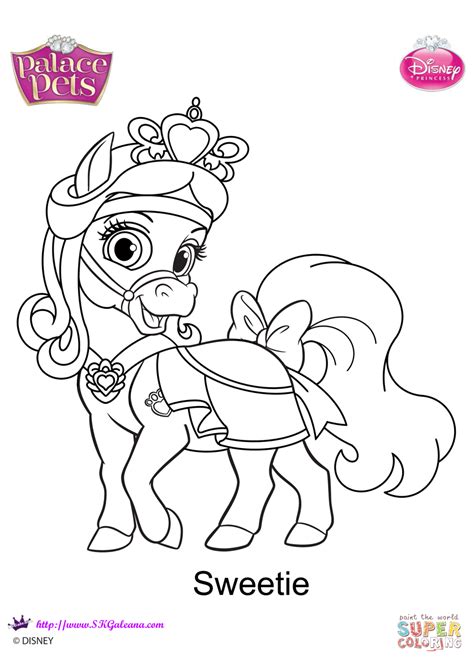 Palace Pets Sweetie coloring page | Free Printable Coloring Pages