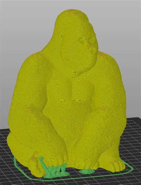 3D file Statue of a Sitting Gorilla 🦍・3D print model to download・Cults