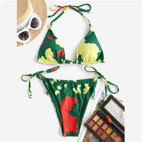 Idall Bikini Sets Bestselling Bikini Women Two Piece Cow Print Split Sets Plus Size Beachwear