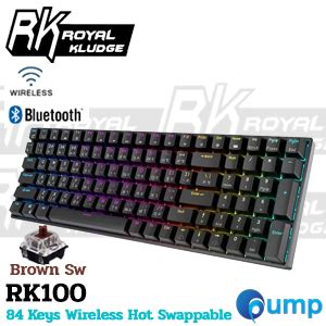 Royal Kludge Rk Wireless Mechanical Black Hot Swappable Brown Switch Shopee Thailand