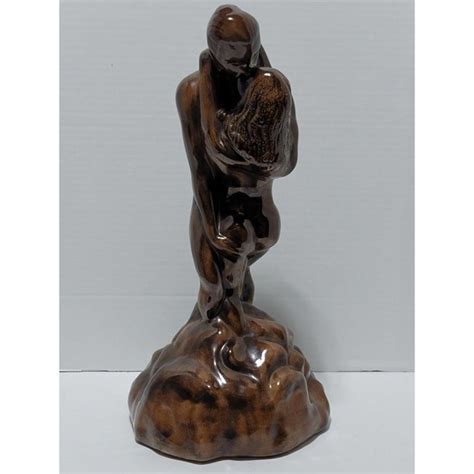 Art Vintage Passionate Love Erotic Art Naked Man Woman Embracing Ceramic Statue Poshmark