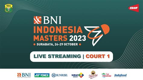 Final Bni Indonesia Masters Court Live Streaming Youtube