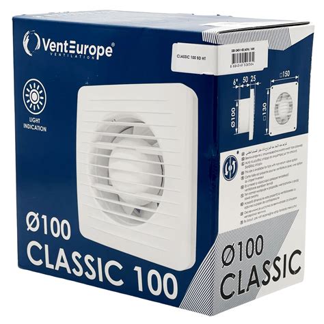 Купить Вентилятор вытяжной осевой Vent Europe CLASSIC 100 d.100 мм, 14 ...