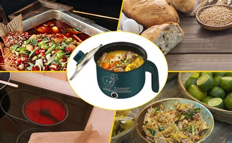 Sharplace Mini Hot Pot Ramen Cooker Antihaft Tragbare Elektrische Mehrzweckpfanne F R Home